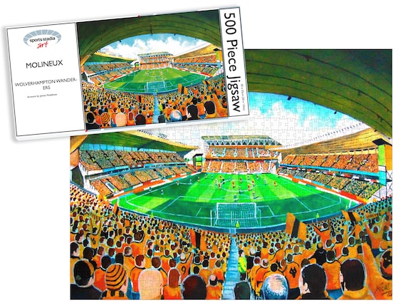 Molineux Stadium Fine Art Jigsaw Puzzle - Wolverhampton Wanderers Football  Club