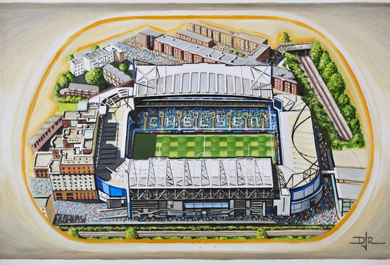 Un puzzle 3D de Stamford Bridge, le stade de Chelsea
