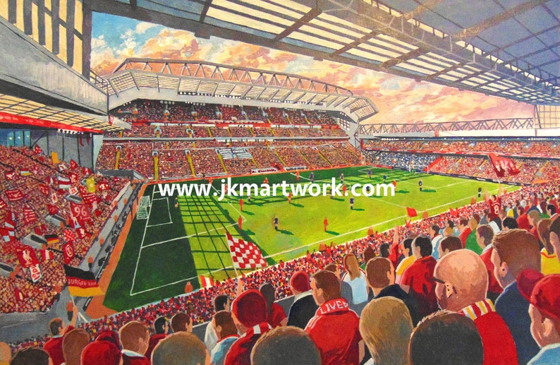 Anfield Stadium Fine Art Canvas Print Liverpool Football Etsy UK
