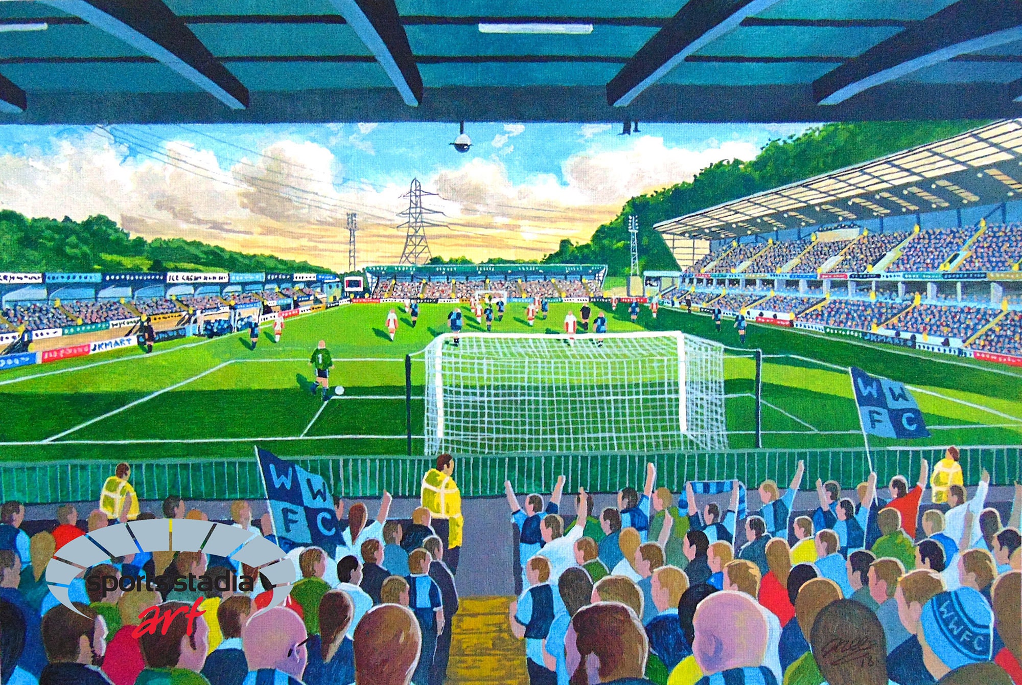 Wycombe Wanderers Football Club - Adams Park Stadium Art Canvas Print
