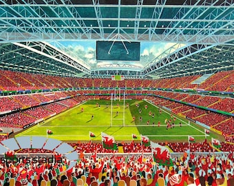 Millennium(Principality) Stadium Fine Art Print - Wales Rugby Union