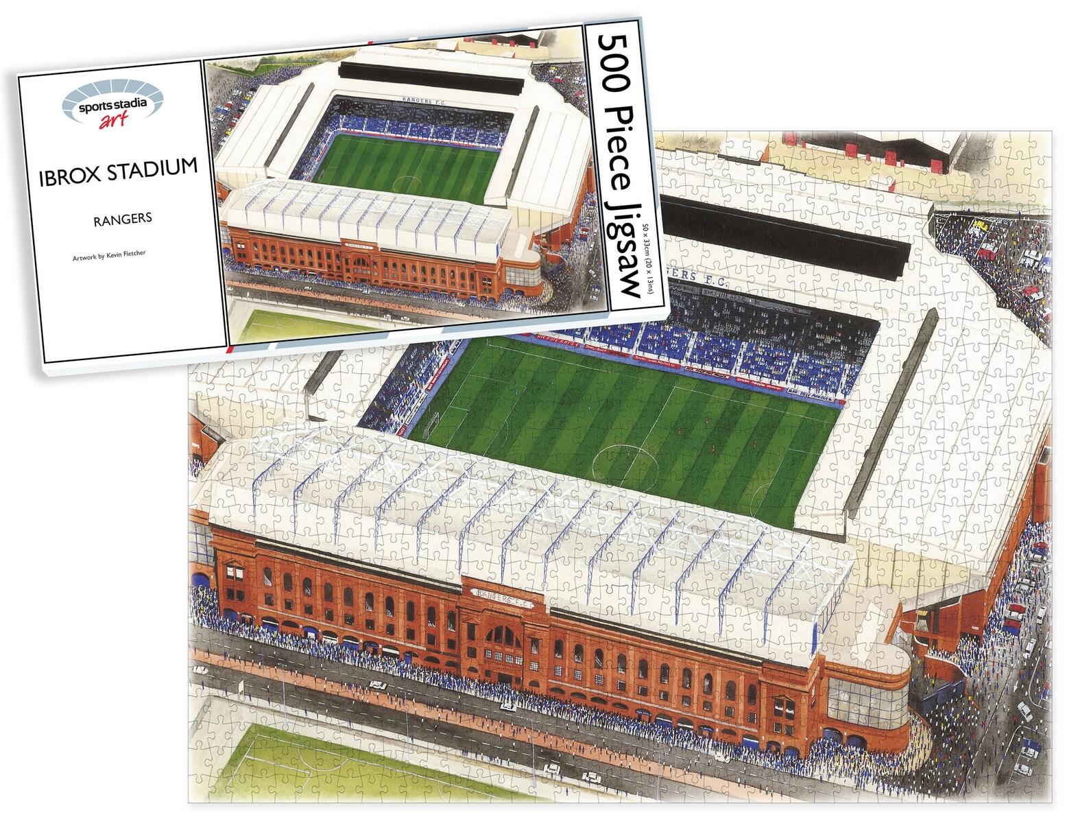 Iconic Puzzles - Cleveland Cavaliers, Logo, Wooden Puzzle Officially Licensed Nba 100 Sustainable Size L 500 Pcs