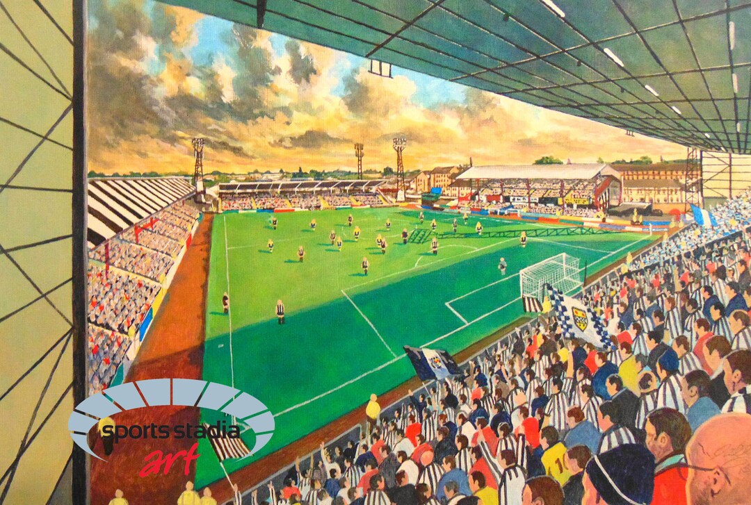 Personalised St Mirren Park Stadium Artwork 3 To 5 People - St Mirren Gift - The Gers - Gift - Family Art Print - UK