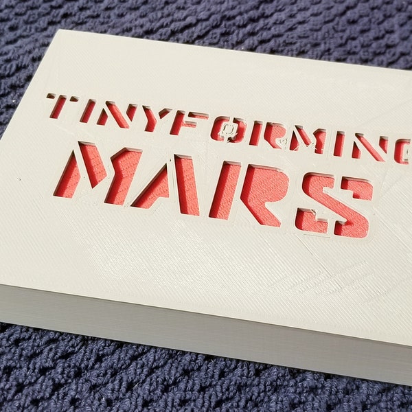 Tinyforming Mars 3D Printed Carrying Case with components and game