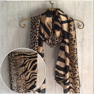 chiffon scarf cow print silk scarf