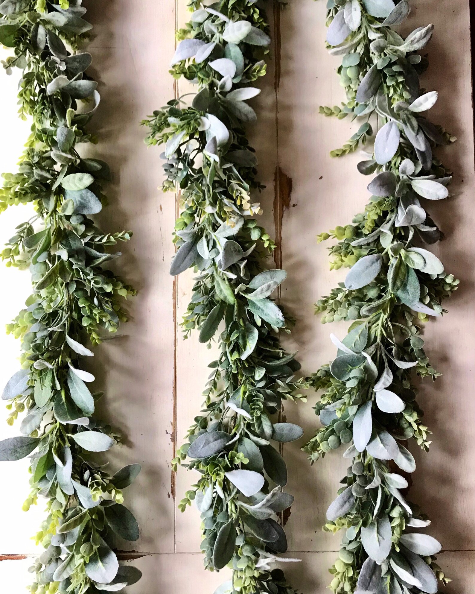 Lambs ear garland eucalyptus garland farmhouse wedding Etsy