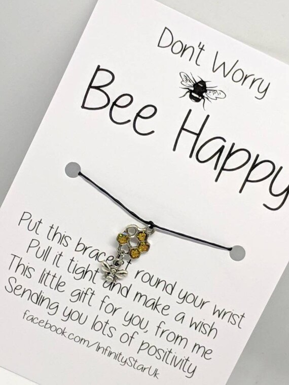 bee positive bracelet