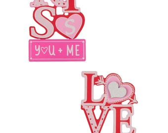 Mini Valentine Tischschild, Tiered Tablett Dekor