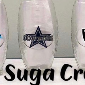Football Shaped Team Drinking Glasses