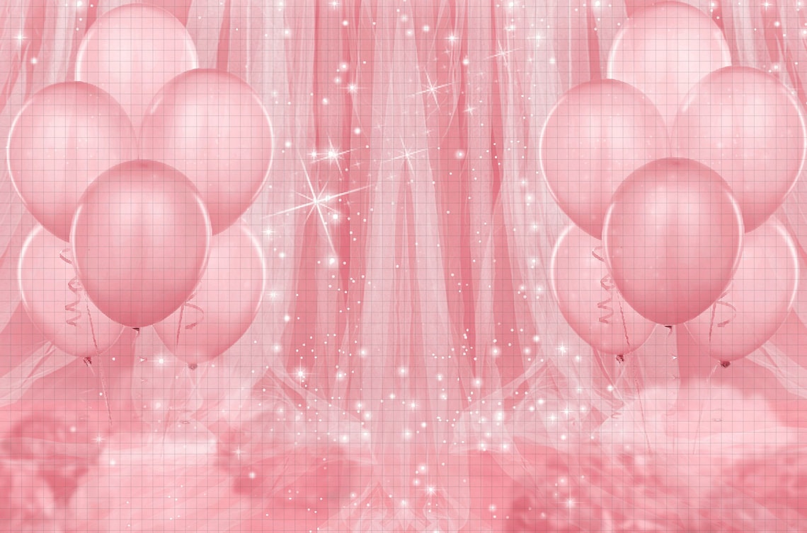 Pink Balloons Digital Background Backdrop Photography 1st - Etsy Canada