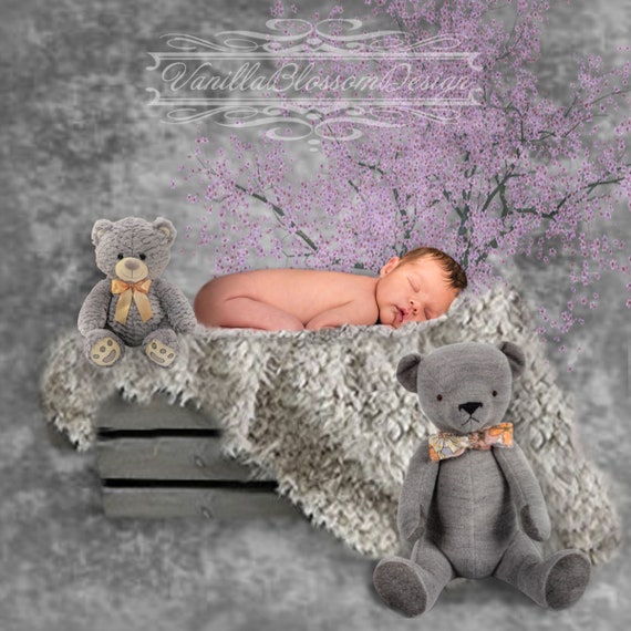 grey baby teddy