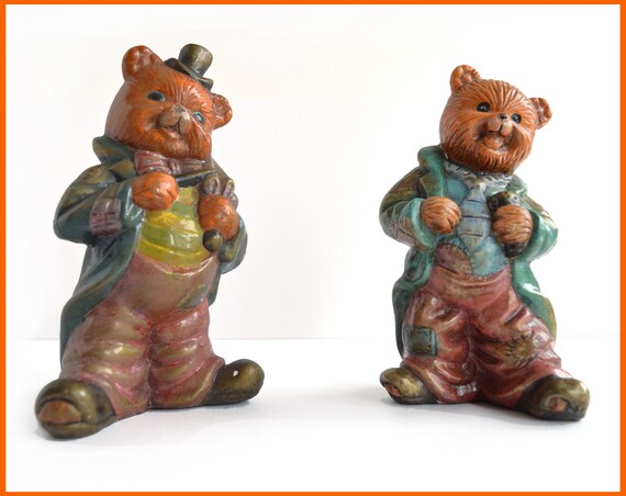 vintage teddy bear piggy bank
