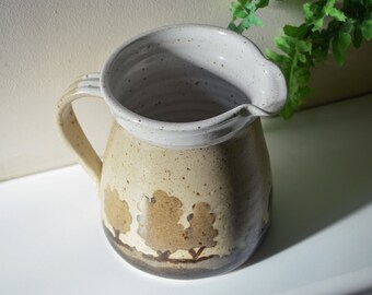 Pauline Toynbee Studio Pottery Stoneware Jug | Rustic Decor | Milk Jug for Country Home Decor