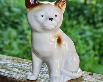 German Porcelain Cat | Vintage Figurine | Cat Lover Gift