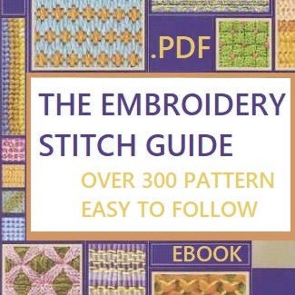 300 Pattern Embroidery | Stitch Books | E-book PDF | Embroidery Guide | PDF Embroidery | Craft Ebook | Pattern PDF Digital Instant Download