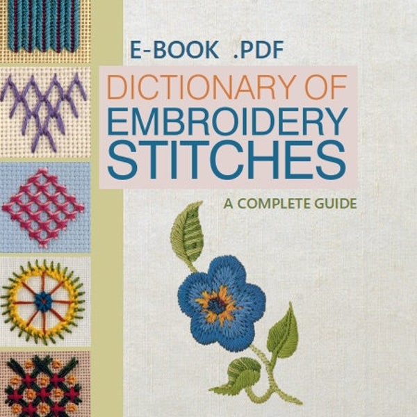 E-Book Pattern Embroidery | Stitches | E-book PDF | Embroidery Guide | PDF Embroidery | Craft Ebook | Pattern PDF Digital Instant Download