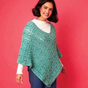 Crochet Poncho Pattern, Boho Style Crochet Cape, Poncho for Women, Shawl Crochet for women, Easy Crochet Wrap, PDF Digital Instant Download
