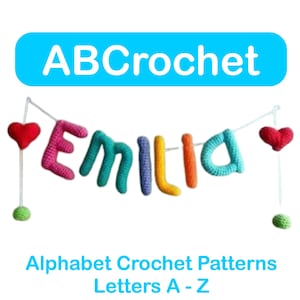 Alphabet Muster Gehäkelte Buchstaben | Amigurumi Anleitung | ABC häkeln | Muster PDF Digital Sofortiger Download