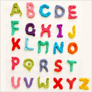 Alfabeto Padrão Letras de Crochê | Tutorial de Crochê Amigurumi | Padrão PDF Digital Instant Download