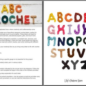 Crochet Alphabet Amigurumi Pattern | 3D Crochet Letters Tutorial | Personalized Nursery Decor | ABC Plushies | Digital PDF Instant Download image 3