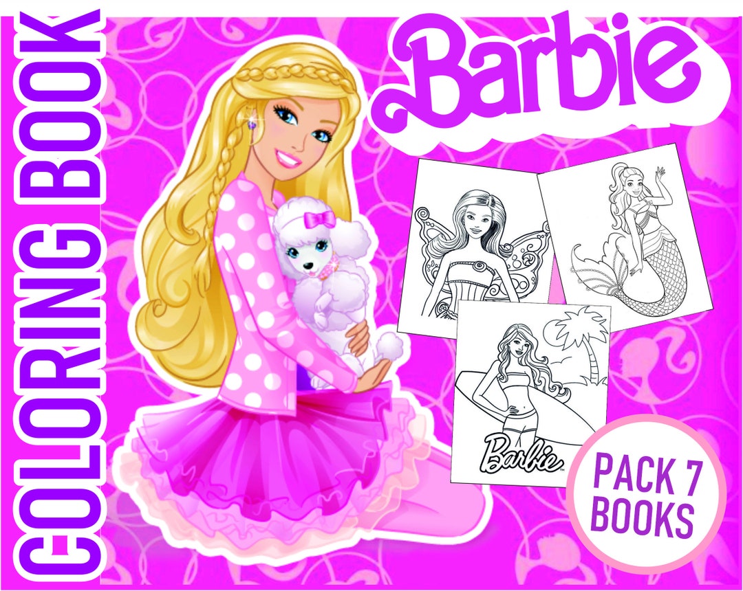 Barbi Bundle Coloring Book Printable Coloring Pages - Etsy