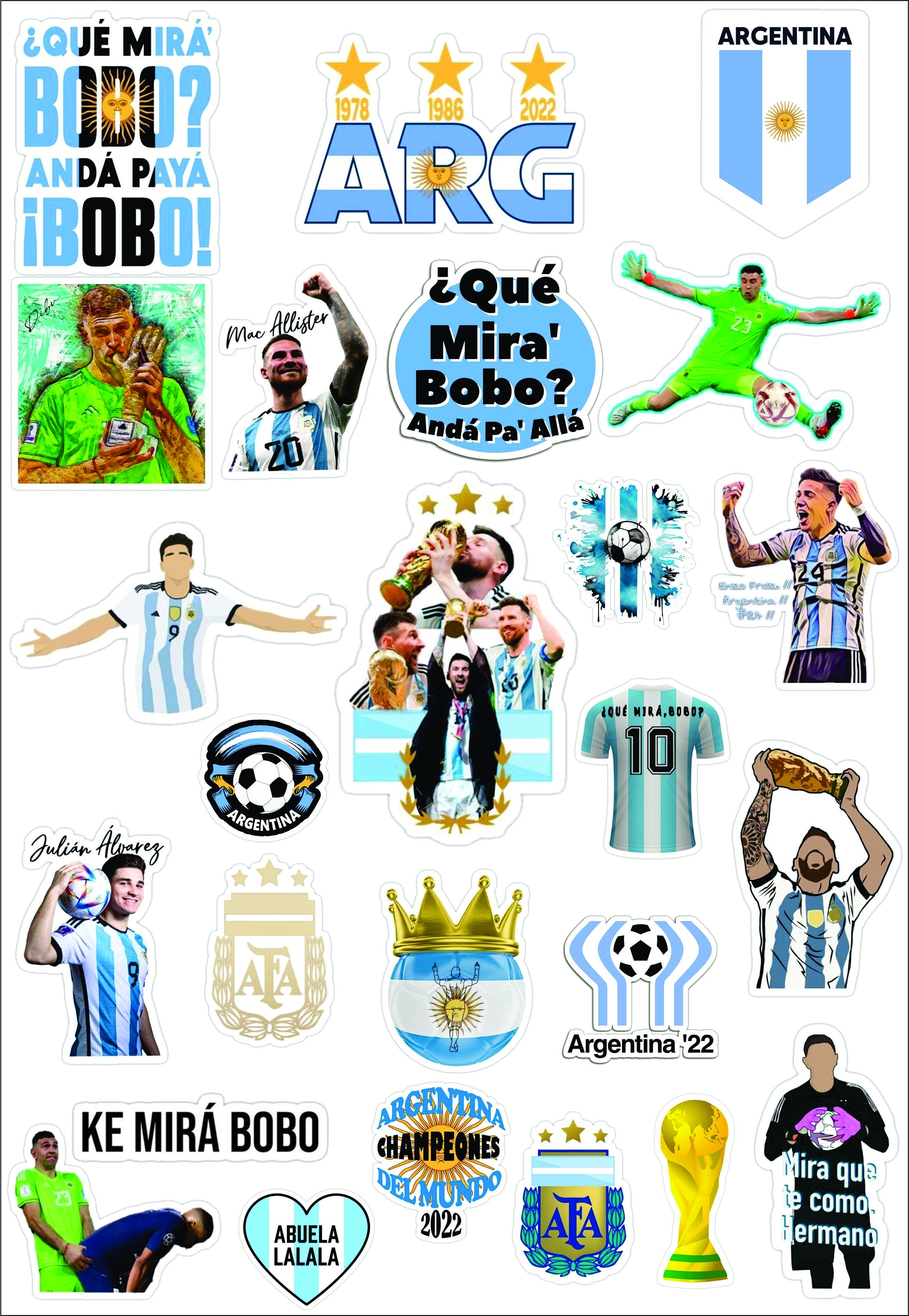 25 Sticker Lionel Messi Argentina World Champion 2022 - Etsy Canada