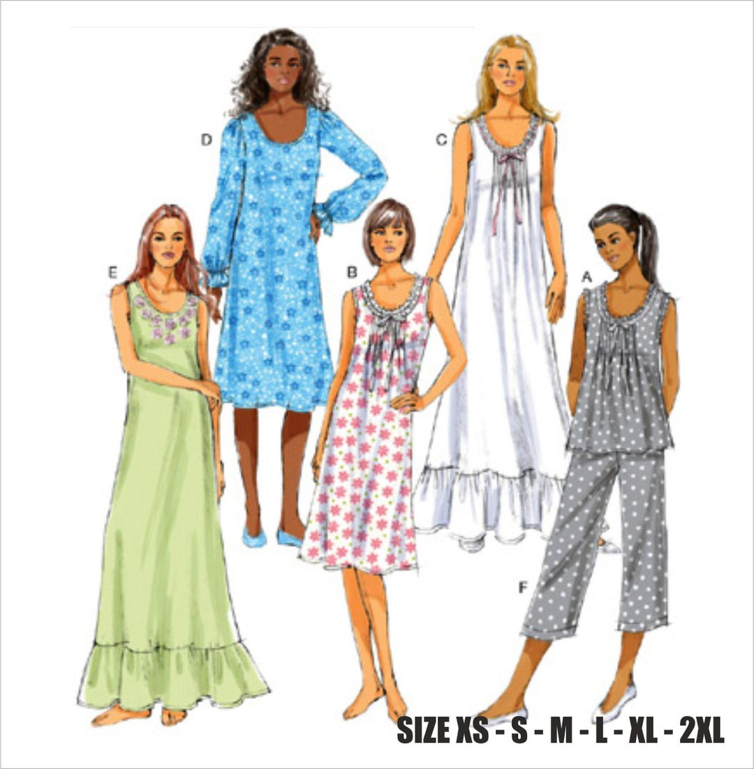 PDF Vintage Sewing Pattern | Women’s Camisole Pajama Sets | Pattern for ...
