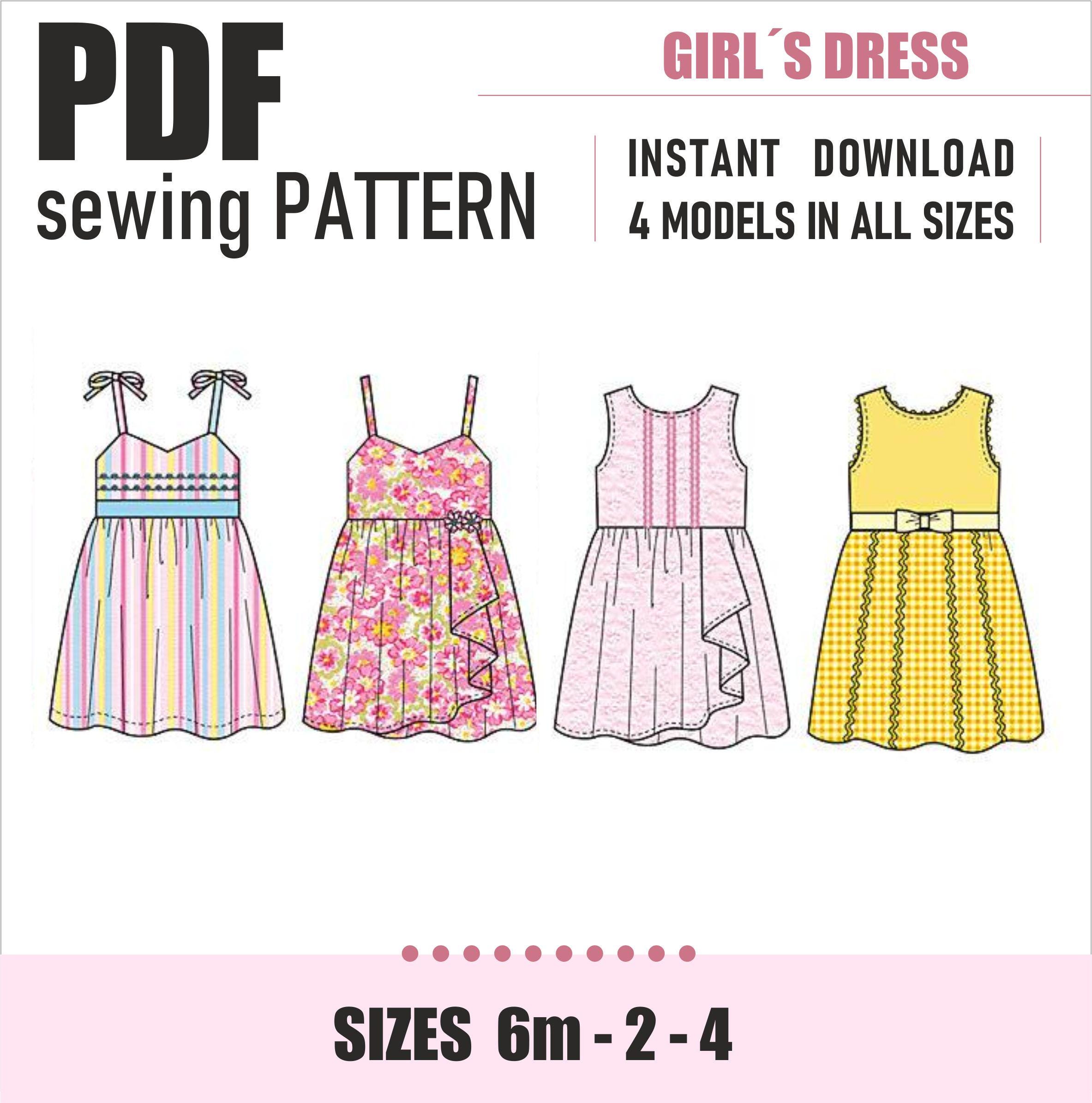 Ribbon Dress Pattern - Etsy Canada