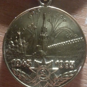 jubilee medal 50 years of victory, Soviet-German war 1941-1945, Russian medal