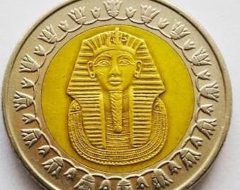Pharaoh coin, Egypt bimetallic coin