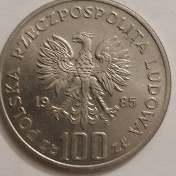 100 zlotys polacos 1985