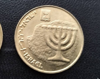10 shekels, Israel coin, metal Israel money