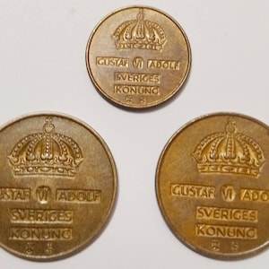 Vintage Swedish Coin 1950s