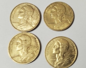 Vintage French Coins, Old French Coins