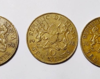 1980年製ケニア50セント硬貨（ヴィンテージ） - 東アフリカの貨幣