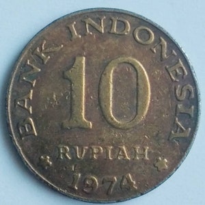 10 Indonesian rupiah 1974