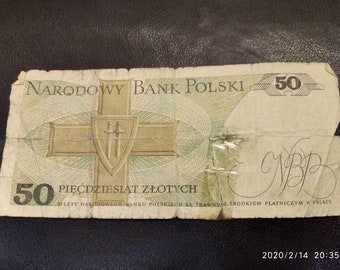 50 slotych 1988 year, Polish paper money