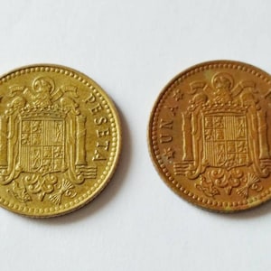Una Peseta 1980, Spanish Coin