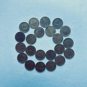 A Set Of Coins 23 Pieces Of The USSR 1 Kopeck, Coins For Decor