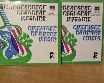 Vintage Vinyl Records American Country Music