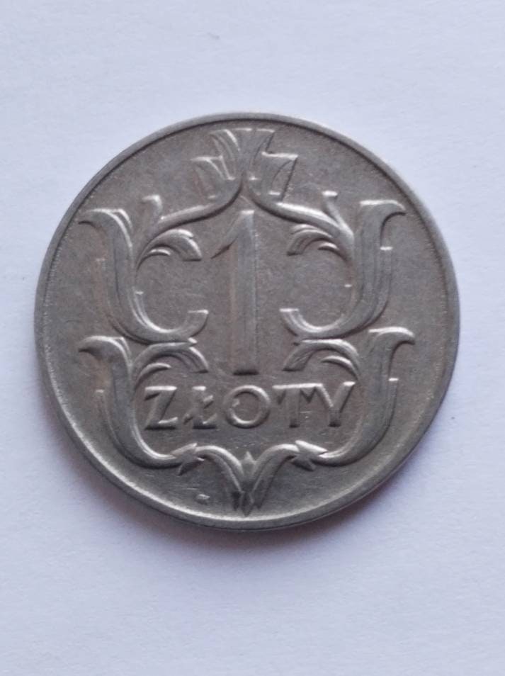 Moneta polacca vintage da 1 Zloty del 1929