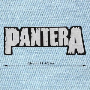 Pantera Back 2017 - Großer Stick Aufnäher Heavy Metal Rücken Patch, großer Rock Band Aufnäher für die Khaki Jacke