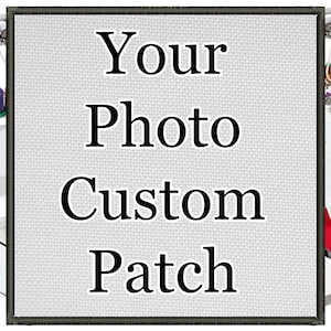 SEW ON Square 1″ - 11.5″ Patch, Custom Patch, Photo Patch, Personalized Patch, Back Patch, Picture Patch, Image Patch, Custom Patches,