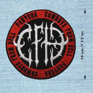 Pantera - Großer Patch Heavy Metal Aufnäher, großer Rock Band Aufnäher für die Khaki Jacke