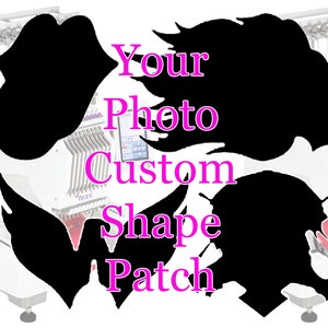 CUSTOM SHAPE & SIZE Patch, Custom Patch, Photo Patch, Personalized Patch, Back Patch, Picture Patch, Custom Patches, BackPatch, Sew On