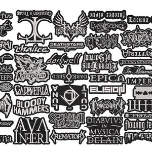 Gothic METAL full EMBROIDERY shaped 10pcs/Lot Random Mix Sew-On Patches Fashion Battle Vest Patch