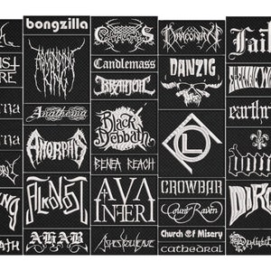 Doom METAL full EMBROIDERY flat 10pcs/Lot Random Mix Sew-On Patches Fashion Battle Vest Patch