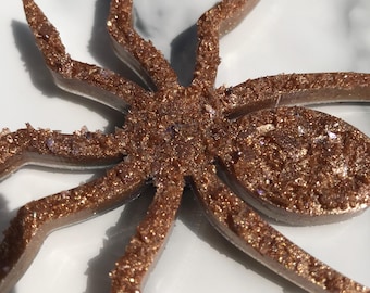 Large Druzy Spider Magnet – Handmade Kitchen Decor