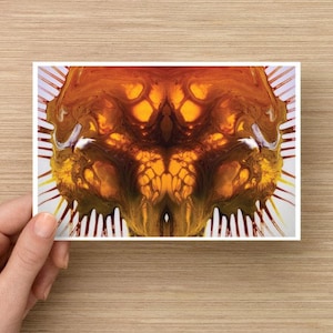CARTE POSTALE 4 x 6 MINI impression - « Lavapod » - science-fiction fantastique - Art fluide - carte postale - Mini impression - peinture fluide - impression 4 x 6