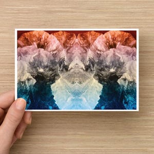 4x6 MIni PRINT POSTCARD - « Paradox » - SciFi Fantasy - Fluid Art - Carte postale - Mini Print - Peinture fluide - Impression 4x6